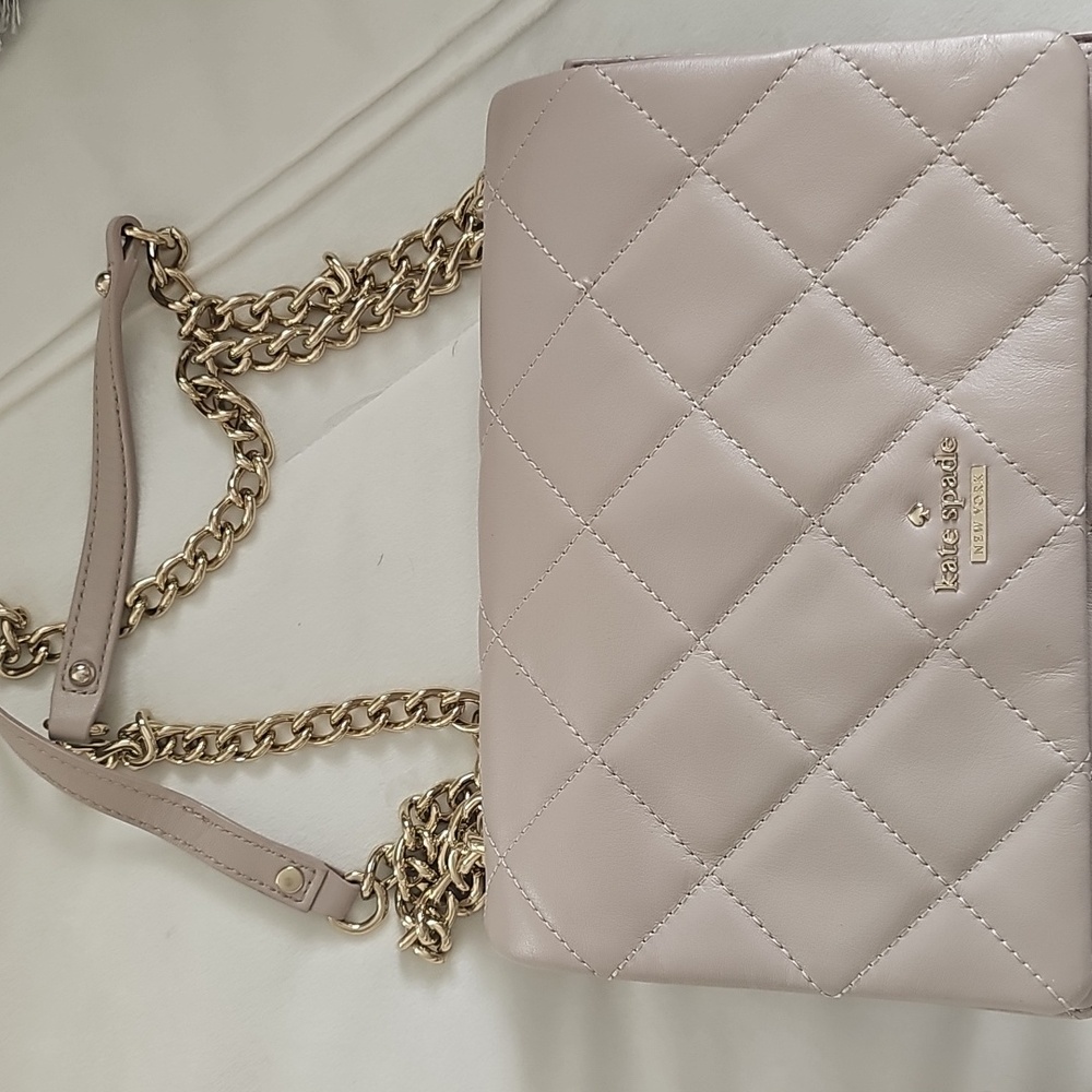 Kate Spade Quilted Crossbody Bag - Soft Pink Mauve